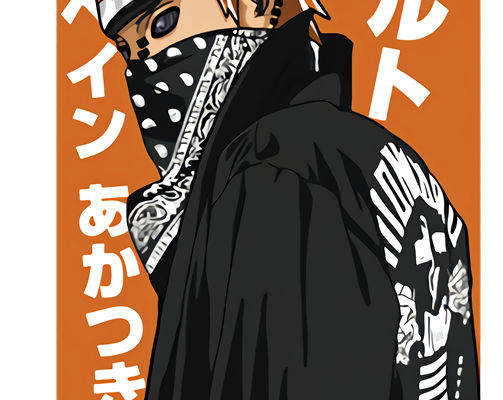 火影忍者主题裁片印花服装印花设计