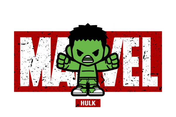 绿巨人浩克主题裁片印花服装印花设计