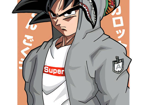 时尚街头风格裁片印花服装印花设计孙悟空