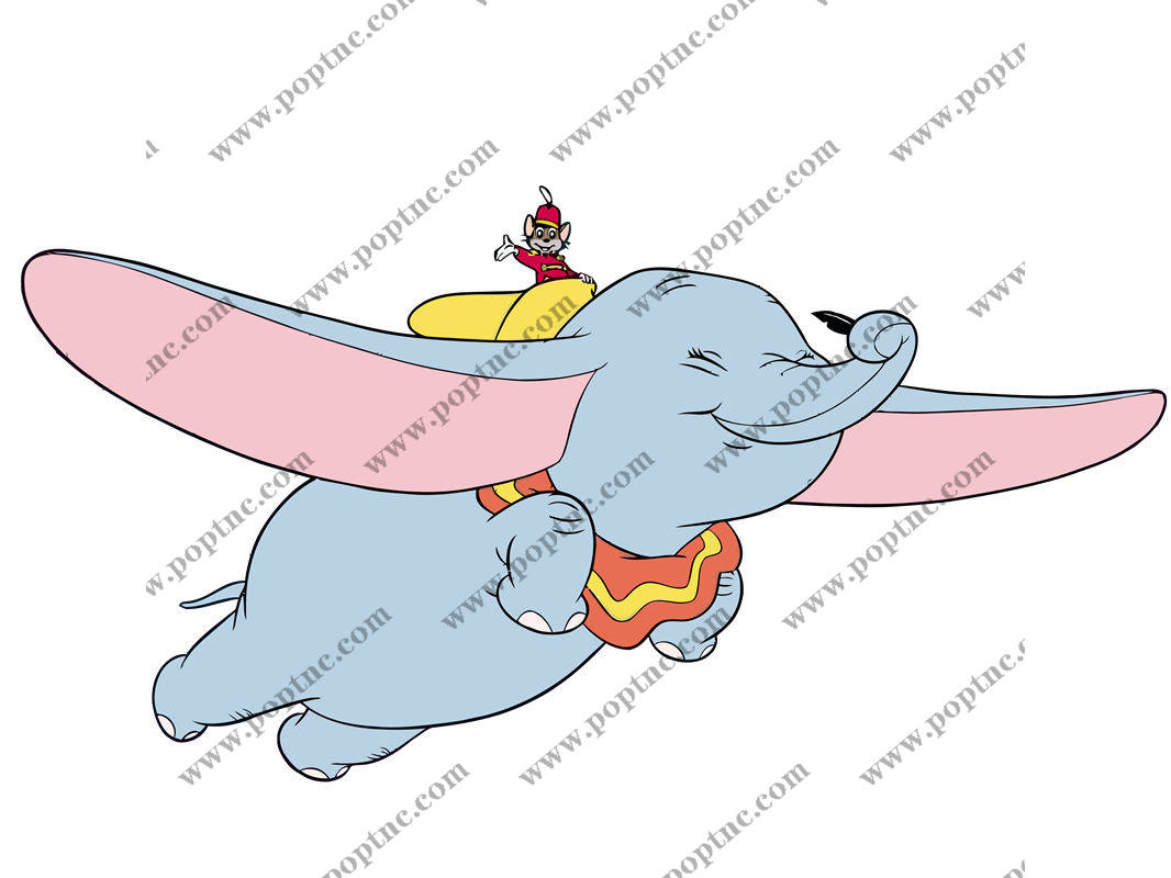 经典卡通小飞象裁片印花服装,增添童趣与活力