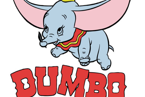 经典卡通小飞象裁片印花服装印花设计