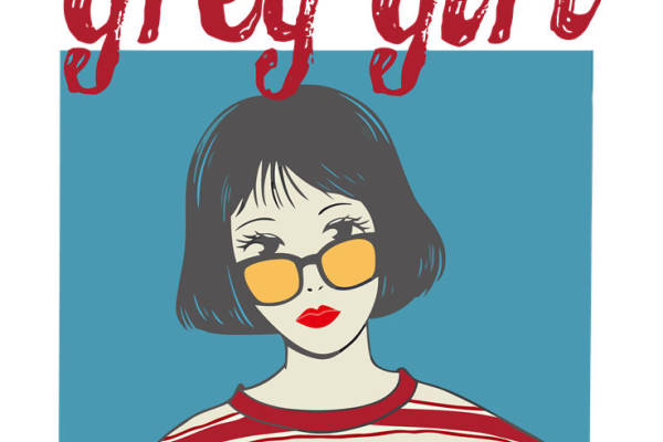 复古风格红白条纹裁片印花服装,展现独特个性