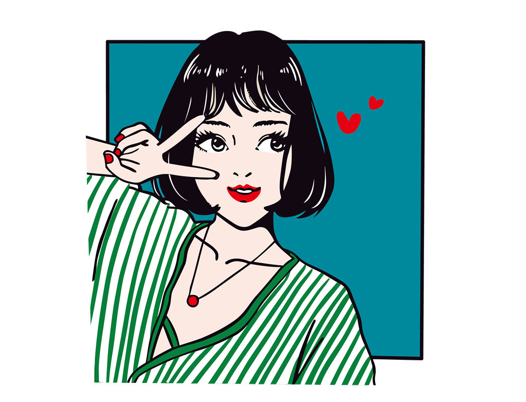 时尚绿条纹裁片印花服装，展现个性魅力