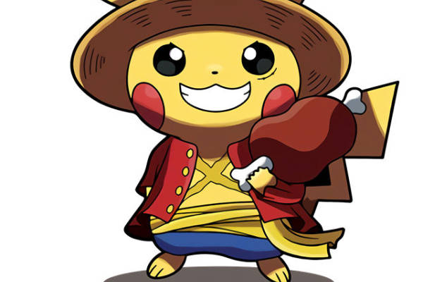 可爱皮卡丘裁片印花服装 动漫风格个性时尚服装印花设计