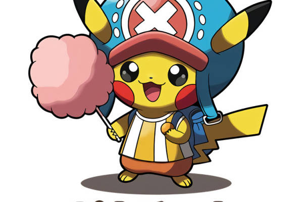 卡通皮卡丘裁片印花服装印花设计