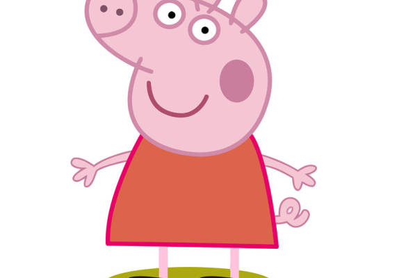 可爱卡通小猪裁片印花服装,儿童时尚服装印花设计