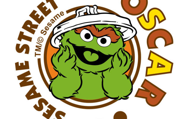 经典芝麻街Oscar裁片印花服装印花设计