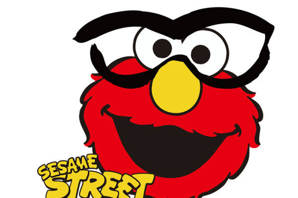 经典芝麻街裁片印花服装 创意卡通图案印花T恤