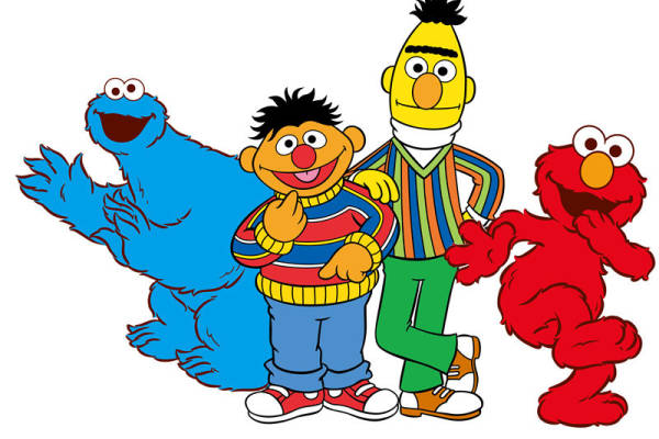 经典卡通角色裁片印花服装，趣味时尚服装印花设计