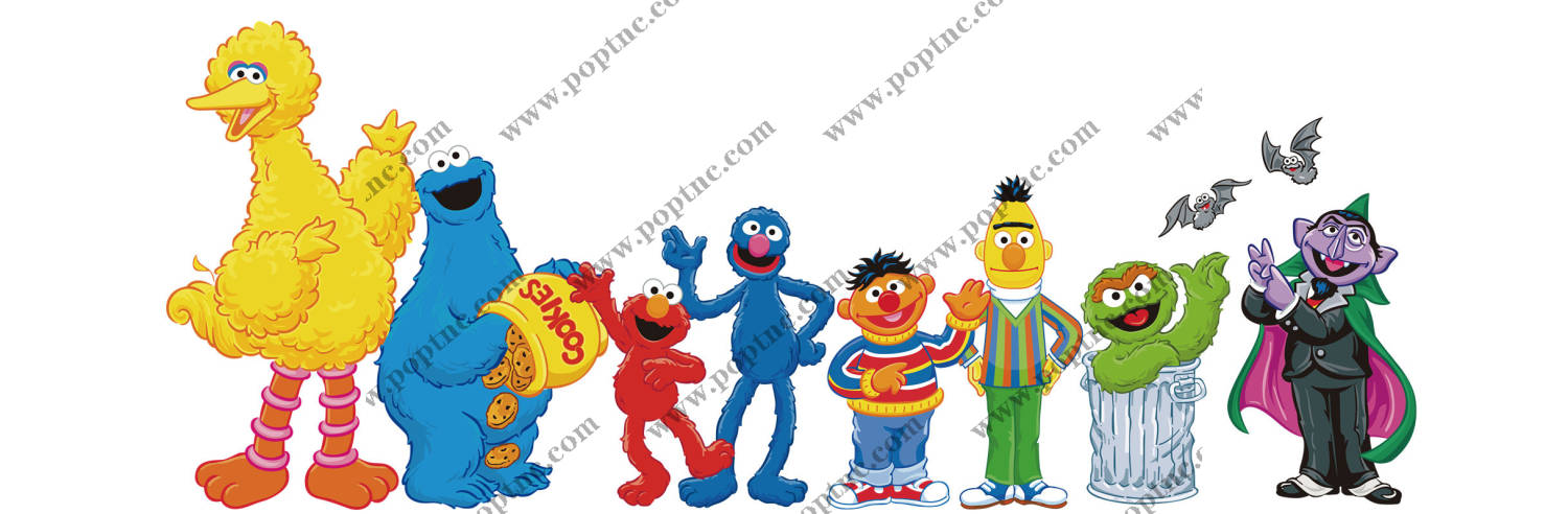 经典卡通角色裁片印花服装印花设计