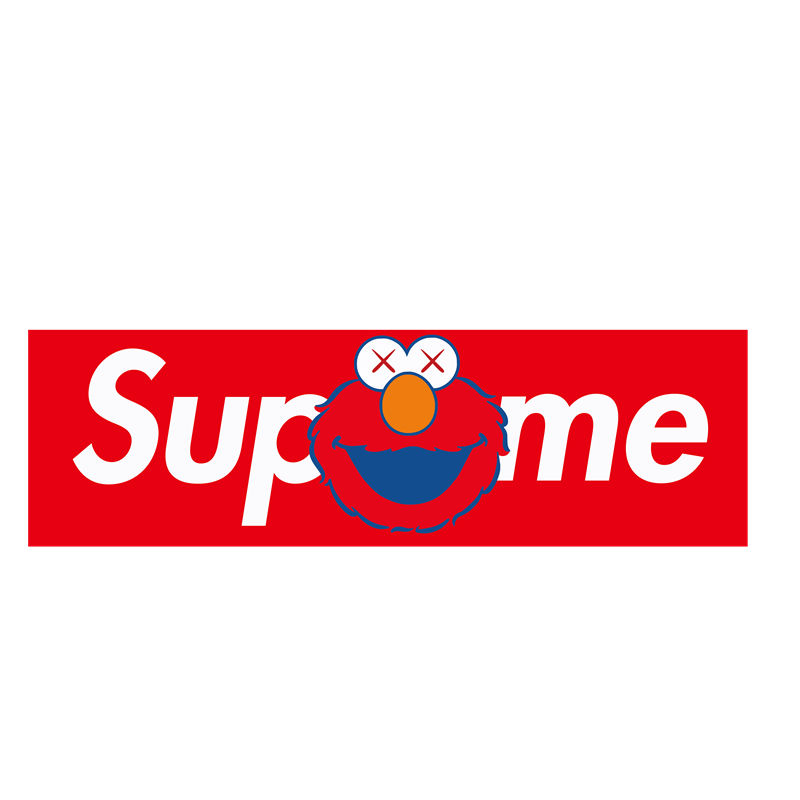 Supreme风格卡通裁片印花服装印花设计