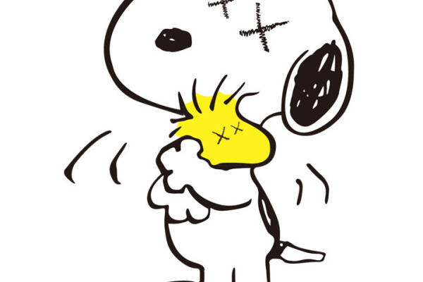 经典卡通狗史努比裁片印花服装印花设计