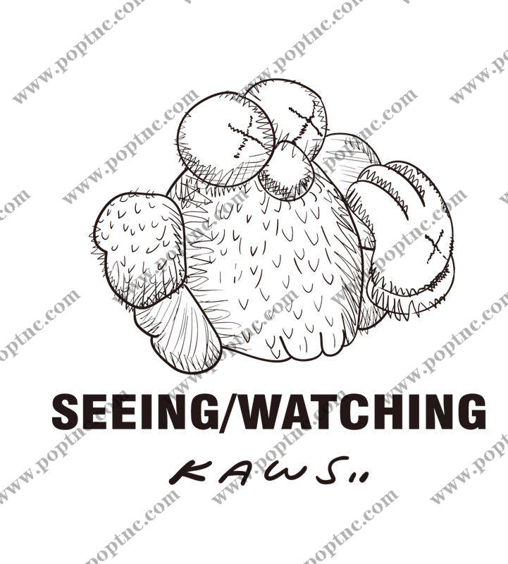 抽象风格裁片印花服装:看见/观察KAWS艺术设计