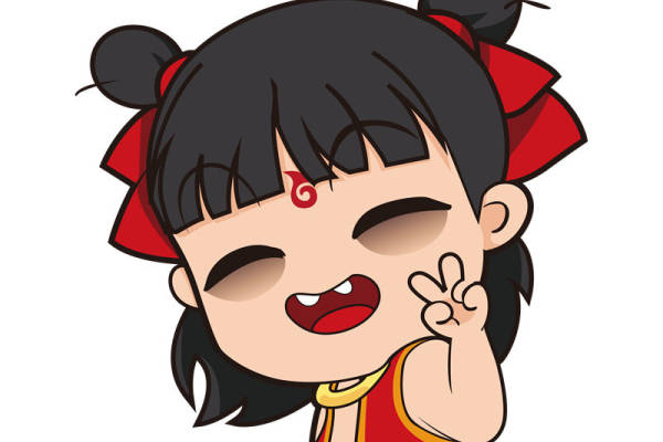 传统中国风哪吒裁片印花服装印花设计