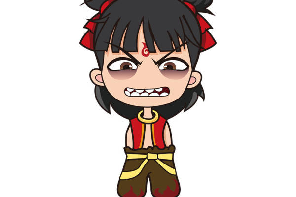 时尚潮流卡通角色裁片印花服装印花设计