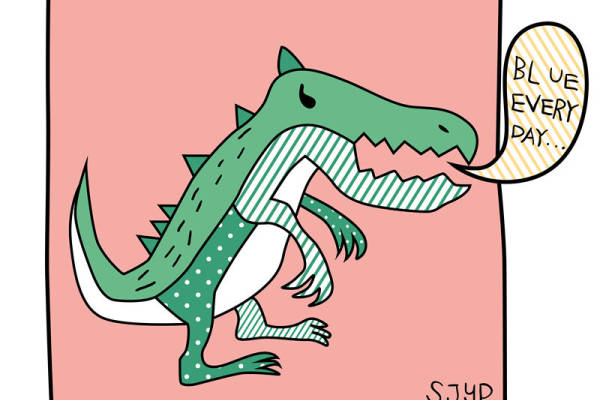 趣味恐龙裁片印花服装，打造独特个性风格