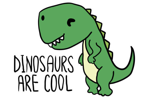 可爱恐龙裁片印花服装 儿童趣味恐龙主题服装印花设计