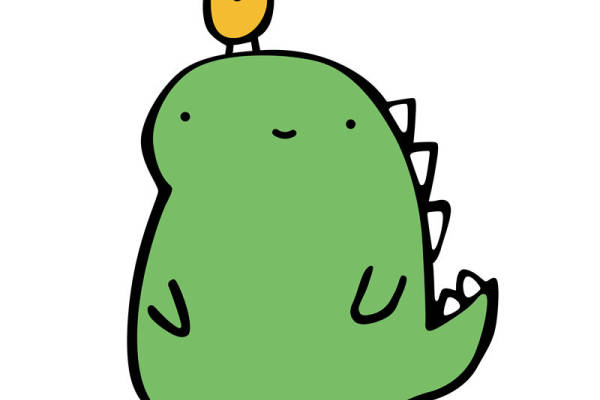 可爱卡通恐龙裁片印花服装，趣味个性服装印花设计