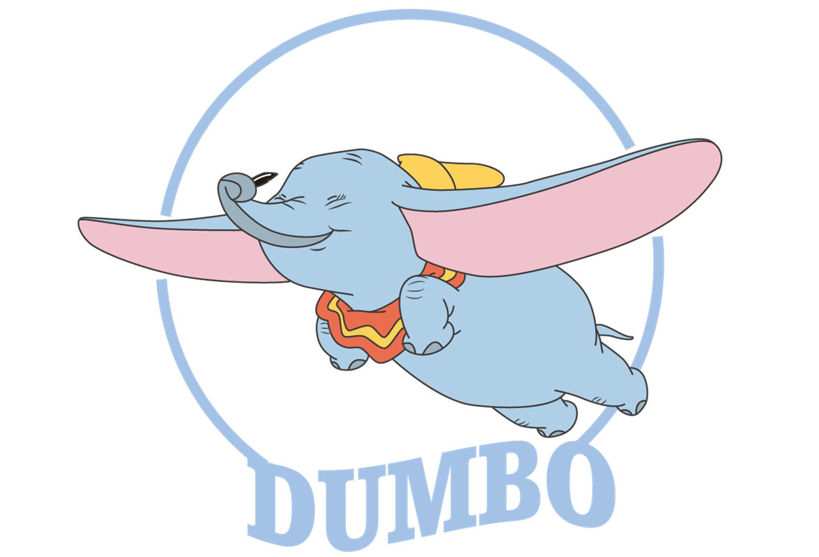 经典卡通角色Dumbo裁片印花服装印花设计