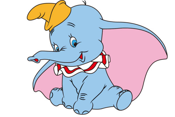 经典卡通小象裁片印花服装，可爱风格儿童服装印花设计