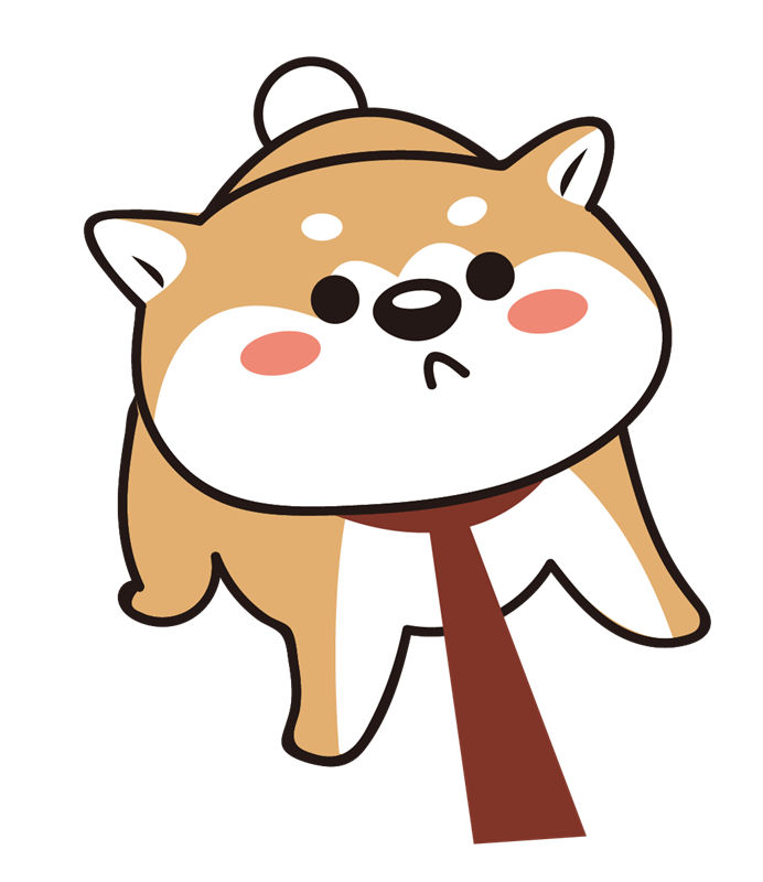 可爱卡通柴犬裁片印花服装印花设计
