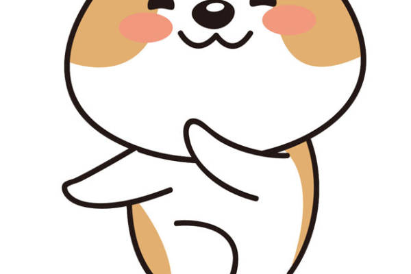 可爱柴犬裁片印花服装，萌趣卡通风格服装印花设计