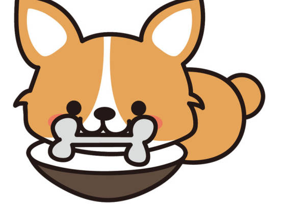 可爱卡通柯基犬裁片印花服装印花设计