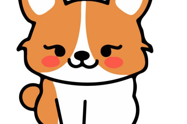 可爱卡通柯基犬裁片印花服装印花设计