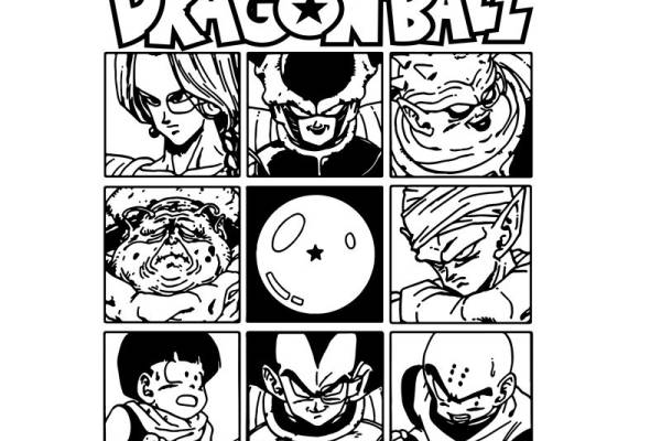 经典动漫裁片印花服装：龙珠角色时尚设计