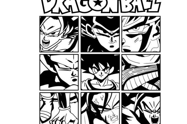 经典动漫裁片印花服装：Dragon Ball角色时尚设计