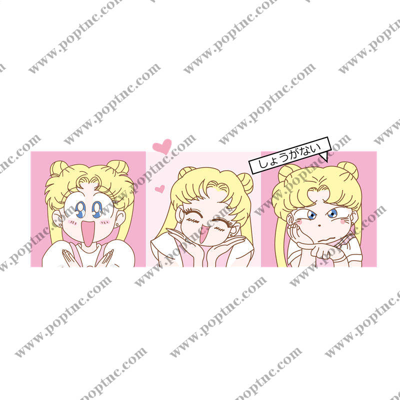 可爱卡通动漫裁片印花服装印花设计