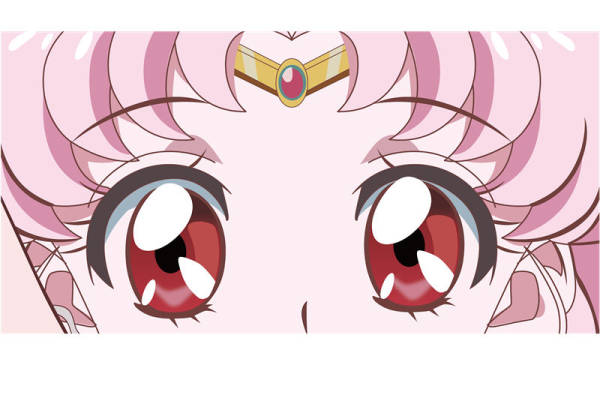 动漫风格粉色长发女孩裁片印花服装印花设计