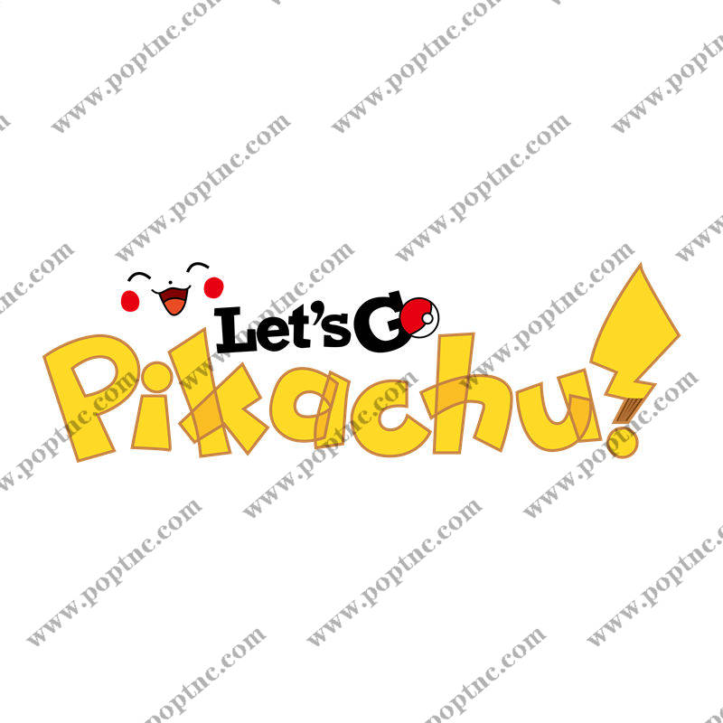 活力四射的皮卡丘裁片印花服装印花设计