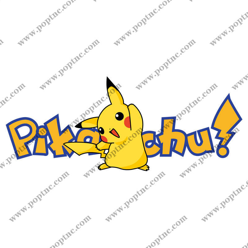 可爱皮卡丘裁片印花服装印花设计