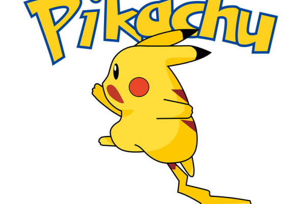 经典卡通角色皮卡丘裁片印花服装印花设计