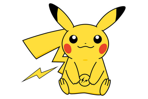 可爱皮卡丘裁片印花服装,时尚潮流的卡通服装印花设计