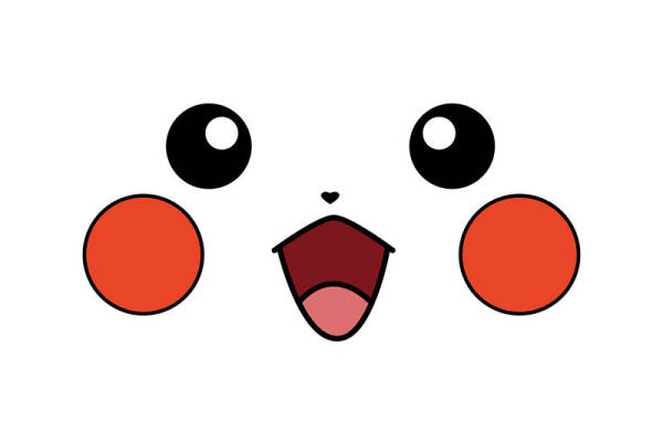 创意卡通风格服装印花设计:可爱动物脸裁片印花