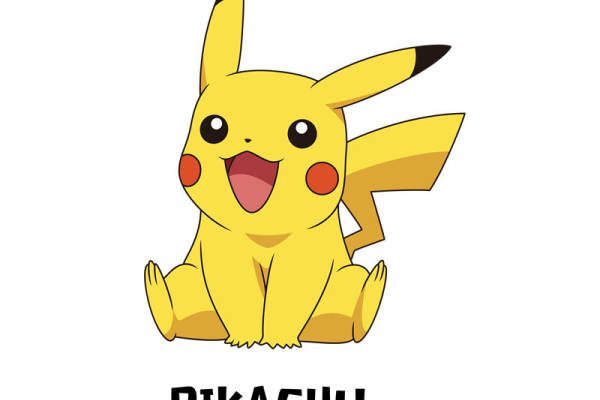 可爱皮卡丘裁片印花服装，经典卡通形象服装印花设计