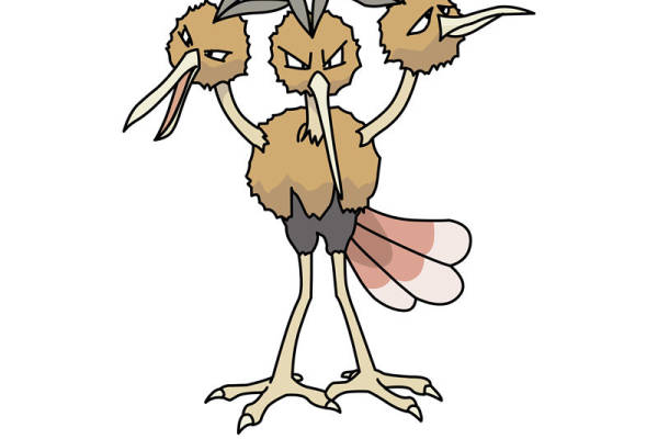 创意卡通裁片印花服装，趣味三头鸟图案设计