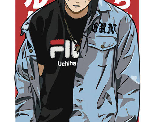 火影忍者主题裁片印花服装印花设计