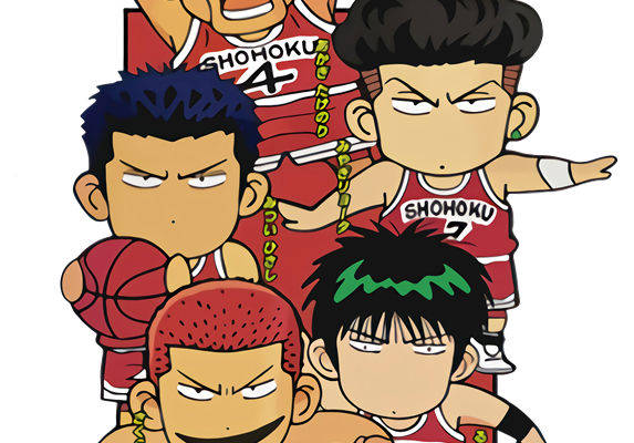 经典动漫《灌篮高手》裁片印花服装印花设计