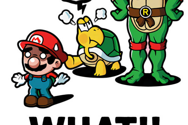 创意裁片印花服装：趣味卡通角色结合经典游戏元素