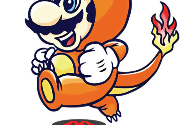 超级马里奥魅力者裁片印花服装印花设计