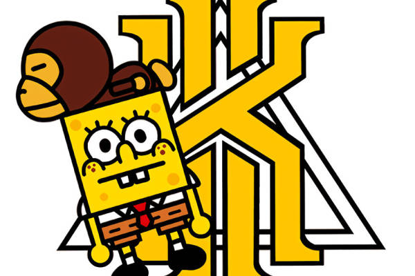 卡通海绵宝宝裁片印花服装，趣味个性服装印花设计