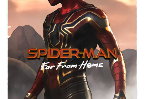 蜘蛛侠远离家乡裁片印花服装印花设计