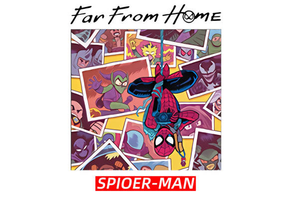 创意蜘蛛侠裁片印花服装:远在他乡的超级英雄