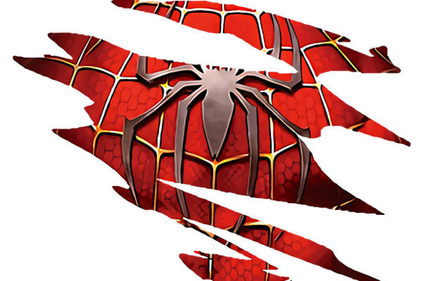 时尚潮流蜘蛛侠裁片印花服装印花设计