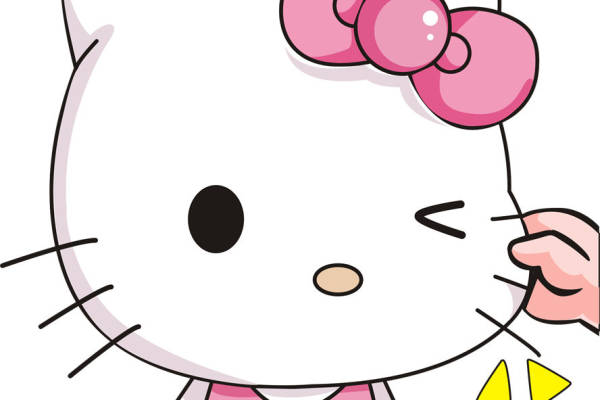 可爱卡通Hello Kitty裁片印花服装印花设计