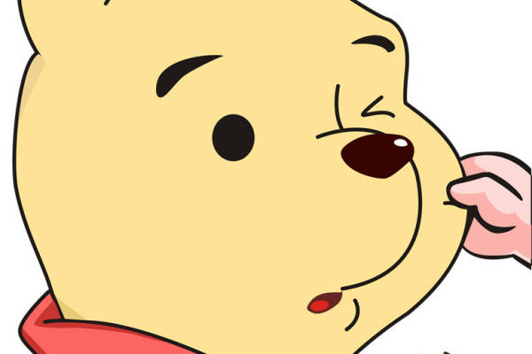 可爱卡通小熊裁片印花服装印花设计