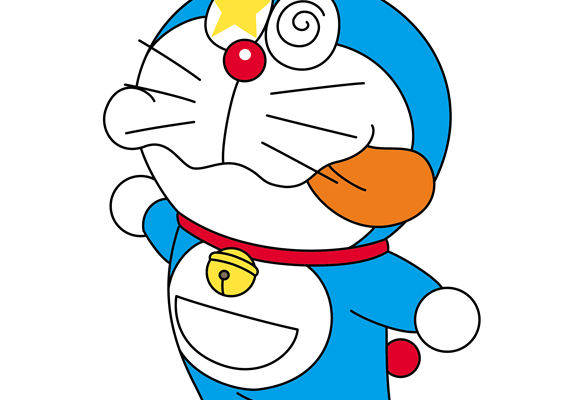 经典卡通裁片印花服装，趣味哆啦A梦图案服装印花设计